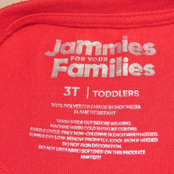 Jammies For Your Families Red Festive Fair Isle Toddler Holiday Pajamas - Picture 5 of 6